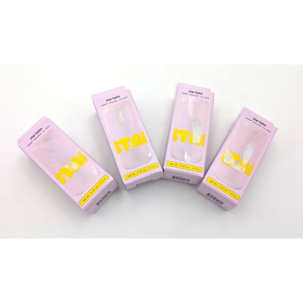 4 Pack: Starface Star Balm *Lemme lemonade* Hydrating Lip Moisturizer
